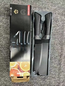 Sáu mảnh 238a thép không gỉ dao nhà bếp thiết lập không dính lượn sóng đầu bếp dao để cắt xuyên biên giới dao phù hợp với món quà - Product Image 6