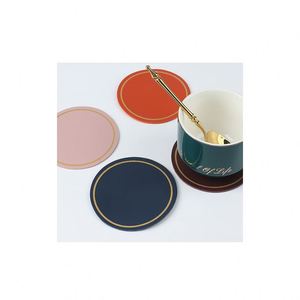 Sous-verres en silicone personnalisés avec logo d'usine, en PVC souple, imperméables, pour tasses à thé et à café - Product Image 4