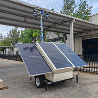 Yeni Güneş Enerjili Mobil Aydınlatma Kulesi Güneş Enerjili Led Çalışma Lambası Kulesi Düşük Fiyat