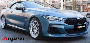 Labio de parachoques delantero de fibra de carbono seco estilo <span class=keywords><strong>850I</strong></span> para BMW 8 Series G14 G15 G16 <span class=keywords><strong>M8</strong></span> 840i M850i 2019 + Kit de carrocería de alerón divisor delantero - Product Image 3