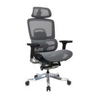 Chaise de bureau de direction de luxe réglable, design moderne, ergonomique, pivotante, avec support lombaire en maille, pour atelier, hôtel, usage commercial