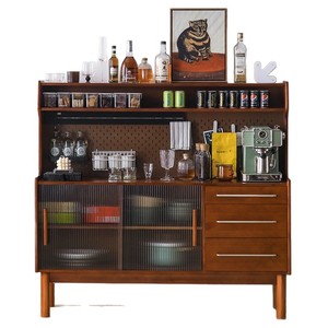 Buffet en bois massif <span class=keywords><strong>de</strong></span> style français, armoire <span class=keywords><strong>de</strong></span> rangement moderne avec tiroirs, élégante armoire buffet pour salon et salle à manger - Product Image 6