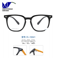 Lunettes optiques rectangulaires TR90 sur mesure OEM, taille 54-19-148, vision haute définition pour adultes unisexes, équipe de conception interne