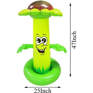 Inflatable Water Spray Sunflower Toy 120cm PVC Outdoor Summer Play For Kids - Product Image 5
