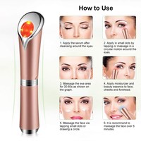 Multifunctionele anti-aging liftende anti-rimpel vibrerende ionen huidverzorgende beautytool jade oogmassage stick