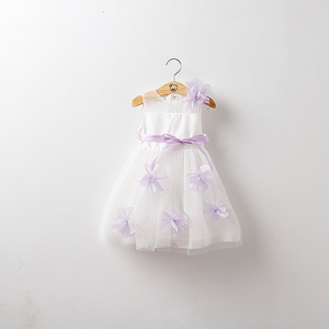 Cina neonate rifanno moda abiti da festa per bambine con fiori - Product Image 5