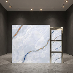 Azulejos de Porcelana con Aspecto de Mármol Aramani Seal, 600x600mm, Brillantes, Diseño Cerámico GVT - Product Image 3