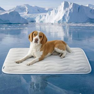 여름용 폴리에스터 펫 쿨링 매트, 강아지 & 고양이 겸용 따뜻하고 시원한 수면 매트 - Product Image 3