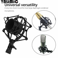 Support de microphone en métal à prix de gros réduit, accessoires antichoc pour éliminer les vibrations mécaniques et le bruit pour microphones à condensateur