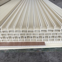 Panneaux muraux 3D WPC modernes et ignifuges pour la décoration intérieure, avec des caractéristiques imperméables