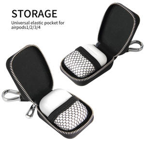 Funda Protectora de Cuero Ecológico para <span class=keywords><strong>AirPods3</strong></span>/Pro2, Barnizada con Brillo, Molde Privado, Uso Universal - Product Image 4