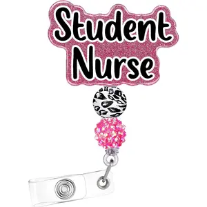 BSBH Custom Badge Reel Holder Retractable with ID Clip for Nurse Nursing Name Tag Card Hospital Work Lanyard Accessories Gifts