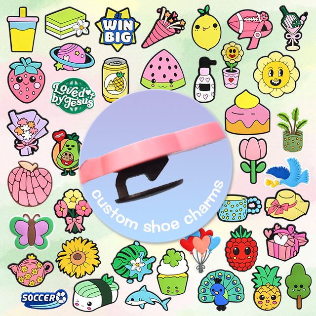 2026 New Wholesale Personalized Custom Shoe Charms Rubber Cartoon Anime Logo Designers Unisex Clogs Durable Soft 2-4cm Fujian