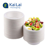 Contenant à salade jetable en bagasse pour plats à emporter – Emballage alimentaire rapide