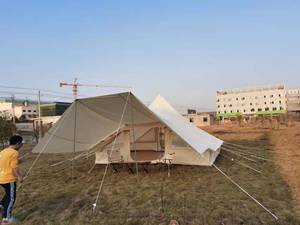 Tienda Tipi de lona para exteriores con toldo, refugio solar, Emperador de lujo real, gran familia, glamping, Safari, tipi, campana, tienda - Product Image 2