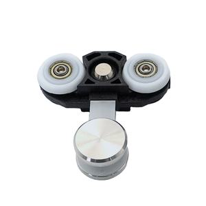 Quincaillerie <span class=keywords><strong>de</strong></span> <span class=keywords><strong>porte</strong></span> coulissante en verre sans cadre <span class=keywords><strong>pour</strong></span> salle <span class=keywords><strong>de</strong></span> <span class=keywords><strong>douche</strong></span> Système <span class=keywords><strong>de</strong></span> rouleaux ronds Accessoire Glissière Roues à rouleaux suspendus <span class=keywords><strong>pour</strong></span> <span class=keywords><strong>porte</strong></span> <span class=keywords><strong>de</strong></span> salle <span class=keywords><strong>de</strong></span> bain - Product Image 2