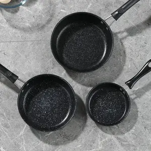 Carbon steel material Frypan Non Stick with marble coating Frying Pan High Quality wuth cheap price pans hot cookware