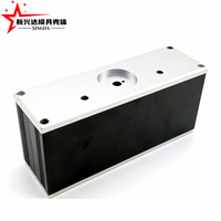 Boîtier de préamplificateur audio en aluminium extrudé avec panneau frontal brossé pour processeur de signal HiFi avec interface RCA XLR