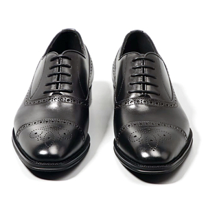 Chaussures Oxford Richelieu pour Homme en Cuir Véritable Marron, Façonnées à la Main, à Bout Carré, Cousu Goodyear, Style Brogue Britannique, Idéales pour Tenues Formelles et Professionnelles - Product Image 6