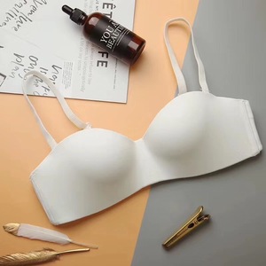 Dropshipping soutien-gorge confort à bretelles ajustées <span class=keywords><strong>Tube</strong></span> Solid Color Teen Girls Push up Wireless Bra 3/4 a B Small Cup Seamless Bra - Product Image 2
