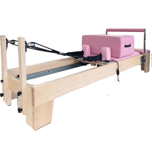 Máquina de Pilates Reformer de Madera de Arce con Estructura Estable para Hogar y Estudio, Máquina de Fitness Comercial con Capacidad de 150 kg para Entrenamiento de Fuerza Corporal - Product Image 2