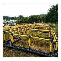 Cages flottantes en PEHD pour la pisciculture