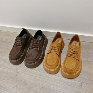 2025 Retro All-Match pour les mocassins à plate-forme Birkenstock Chaussures simples à semelle souple améliorant la hauteur avec design à lacets - Product Image 2