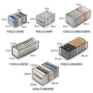 Hộp Đựng Quần Áo Bằng Nylon 7 Ngăn Có Thể Gập Lại Được Hộp Sắp Xếp Quần Áo Tủ Quần Áo Nhiều Ngăn - Product Image 2