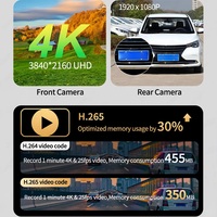 10.26 pouces universel Portable sans fil Carplay Dvr affichage Android Auto écran Plug And Play écran tactile Dashcam 2 lentilles