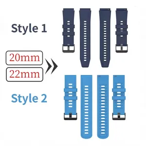 Correa de silicona L7 para Huawei Watch 5 4 GT6-5-4 de 46 mm, cómoda correa para Amazfit Active Max 3-2-Max/Balance 2-1 - Product Image 5