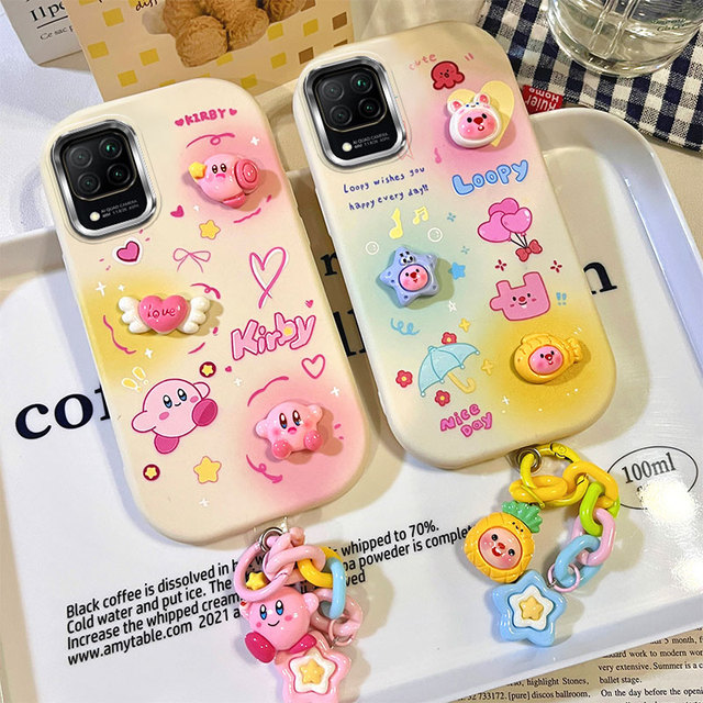 3D Pendant Cartoon Soft Case for Samsung Galaxy S24 Ultra S23 Plus A35 A55 5G A32 A04 A15 A02 A73 A22 4G 5G A32 Plating Cover