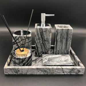 Ensemble d'accessoires de toilette en marbre en gros - Product Image 5