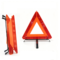 Miroir de sécurité réfléchissant pliable d'urgence, outil, panneau de signalisation LED pour voiture, panneau triangulaire de signalisation routière réfléchissant