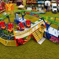 Manège à boucles suspendues pour parcs d'attractions, fêtes foraines, plazas et aires de jeux à thème, intérieur et extérieur