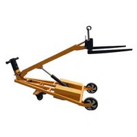 Gerbeur électrique compact de 500 kg avec bras pliable, mini chariot élévateur à fourches pour utilisation en entrepôt intérieur dans les restaurants et le commerce de détail