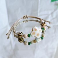 Jingdezhen Bracelet tissé en céramique haut de gamme pour femmes à la mode nouveau Style littéraire chinois meilleur ami Mori ancien cadeau de corde à la main
