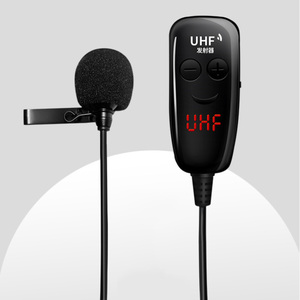 ไมโครโฟนไร้สายแบบหนีบปกเสื้อ UHF สำหรับบันทึกวิดีโอ YouTube และ <span class=keywords><strong>ASMR</strong></span> - Product Image 4