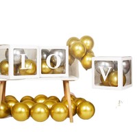 Boîtes à Ballons Populaires pour Décoration de Fête – Boîtes Transparentes Créatives pour Baby Shower – Cadeaux pour Bébé Garçon ou Fille – Vente en Gros et Personnalisation