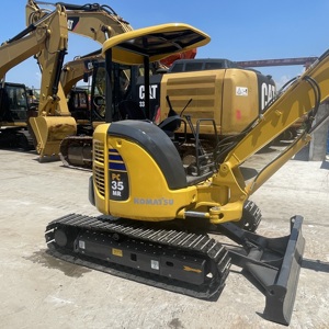 Mini-excavatrice KOMATSU PC35MR d'occasion, excavatrice sur chenilles hydraulique de 3,5 tonnes, matériel de construction - Product Image 3