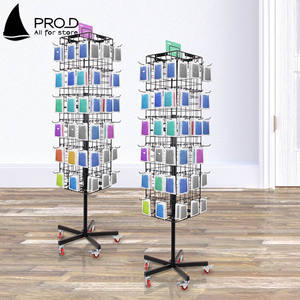 <span class=keywords><strong>ชั้น</strong></span>วางพวงกุญแจแบบหมุนได้สี่ด้านทำจากโลหะสีดำสำหรับจัดแสดง - Product Image 4