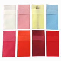 Serviettes de table jetables bleu marine personnalisées, serviettes en papier colorées au toucher lin