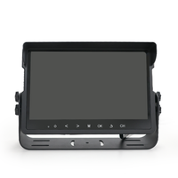 Moniteur tactile AHD 10,1 pouces IP69k avec DVR HD 4 canaux 1080P/720P/CVBS, enregistrement en boucle, pour camions, camping-cars et flottes