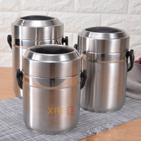 Pot de levage isolé sous vide en acier inoxydable 304 pour étudiants et adultes, grande capacité, boîte à bento à 3 couches, isolation longue