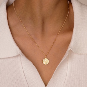 Collar Elegante y Delicado para Mujer, Venta al por Mayor, Chapado en Oro, Acero Inoxidable, Zirconia Corte Princesa, Joyería XRJewelry XRNW2308 - Product Image 4