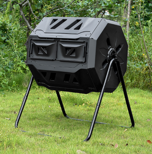 ถังหมักปุ๋ยหมุนได้สำหรับสวน ขนาด 60 ลิตร/120 ลิตร สำหรับเก็บ<span class=keywords><strong>ใบไม้</strong></span>กลางแจ้งและถังหมัก - Product Image 3