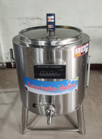 Pasteurisateur entièrement automatique pour lait, yaourt et fromage, capacité 30-500L, chauffage à l'eau, utilisation facile, 220/380V, haute efficacité