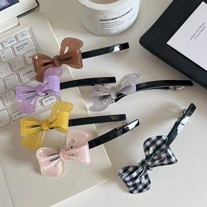 Pasador de Pelo con Lazo Acrílico Francés, Elegante Accesorio para el Cabello para Novias y Fiestas, Decoración para el Cabello de Mujer - Product Image 1