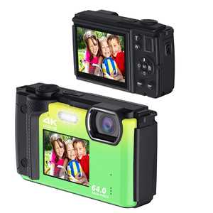 Kompakte 4K-Digitalkamera für Studenten, Selfie-Videokamera, 64MP Dual-Screen WLAN-Kamera für Jugendliche und Kinder - Product Image 1