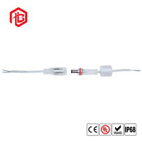 Connecteur étanche DC5521 à courant élevé, couple mâle-femelle, connecteur d'alimentation DC, fil 18AWG pour bande LED extérieure