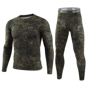 ESDY Ensembles de <span class=keywords><strong>sous</strong></span>-vêtements thermiques tactiques longs pour sports de plein air pour hommes avec polaire pour le <span class=keywords><strong>ski</strong></span> d'hiver - Product Image 1